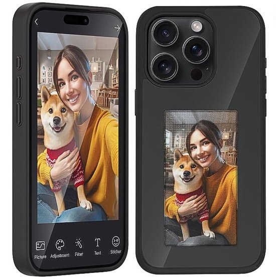 NFC Telefoon Hoesje - DIY Foto Inkt - iPhone 14 Pro Max - Zwart - Telefoonhoesjes