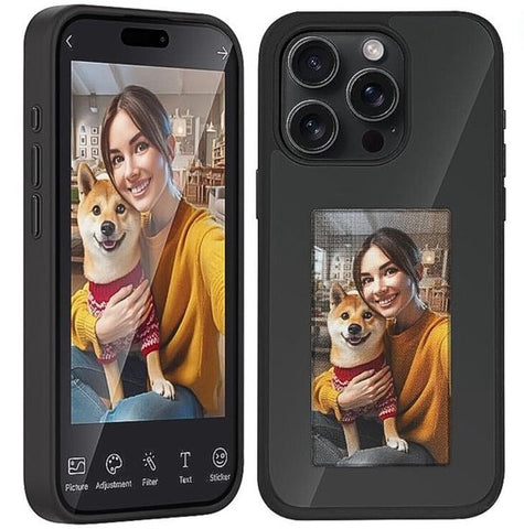 NFC Telefoon Hoesje - DIY Foto Inkt - iPhone 14 Pro Max - Zwart - Telefoonhoesjes