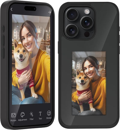 NFC Telefoon Hoesje - DIY Foto Inkt - iPhone 15 Pro Max - Zwart - Telefoonhoesjes
