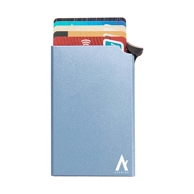 Pasjeshouder Uitschuifbaar - Titanium Blauw/Titanium Blue